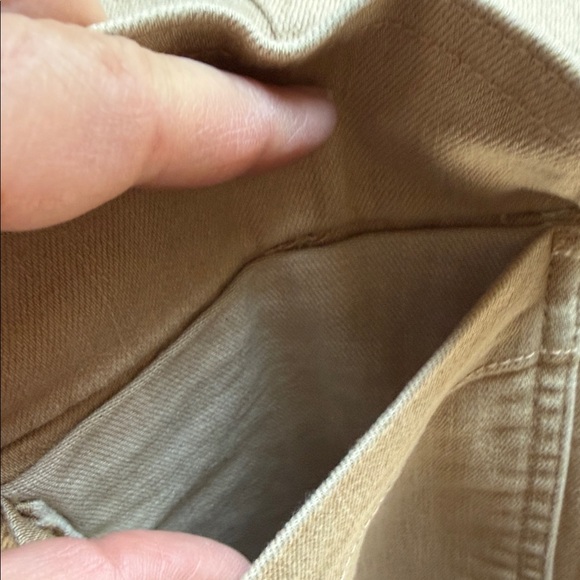 Lauren Jeans Co Tan Denim Belted Utility Jean Jacket Size M Ralph Lauren NWT - Picture 14 of 15
